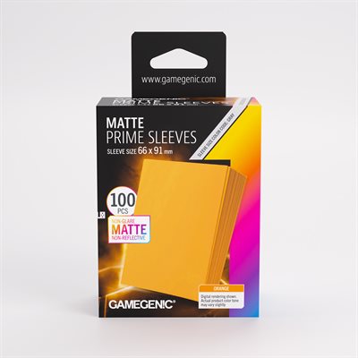 Sleeves: Gamegenic: Matte Prime Sleeves: Orange (100) (ML) (Repackaging)