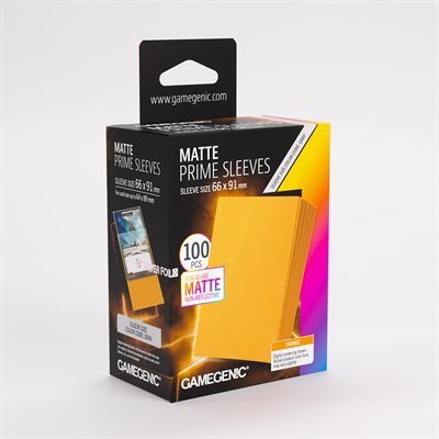 Sleeves: Gamegenic: Matte Prime Sleeves: Orange (100) (ML) (Repackaging)