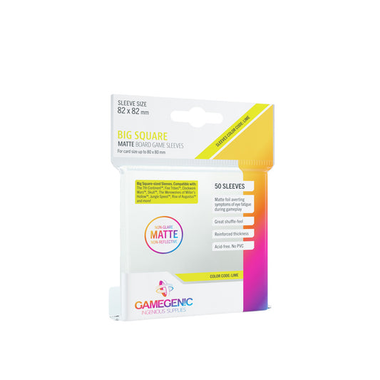 Gamegenic: Big Square Matte Sleeves - 50ct