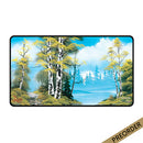 Stitched Playmat: Bob Ross' Lakeside Path