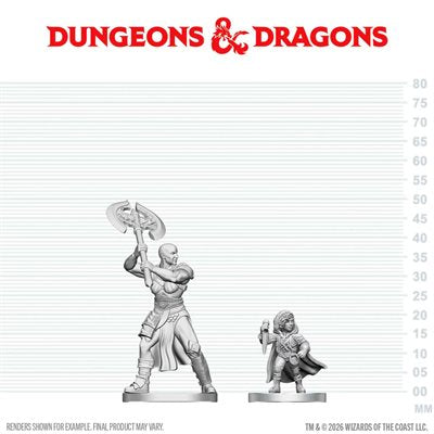 D&D Nolzur's Marvelous Unpainted Miniatures: Goliath Barbarian & Halfling Rogue (EN) ^ Q3 2026