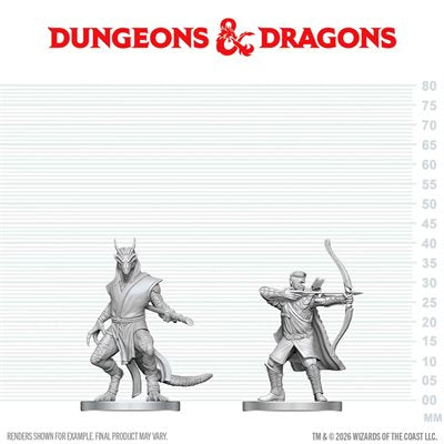 D&D Nolzur's Marvelous Unpainted Miniatures: Elf Ranger & Dragonborn Monk (EN) ^ Q3 2026