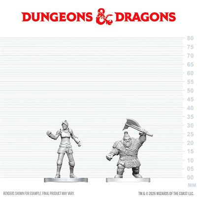 D&D Nolzur's Marvelous Unpainted Miniatures: Cultist of Bane & Dwarf Zhentilar Soldier (EN) ^ Q3 2