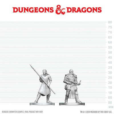 D&D Nolzur's Marvelous Unpainted Miniatures: Town Guards (EN) ^ Q3 2026