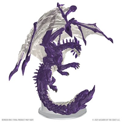 D&D Icons of the Realms: Adult Amethyst Dragon Boxed Miniature (EN)