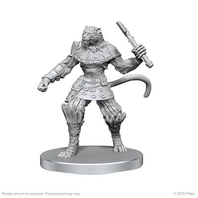 Pathfinder Battles Deep Cuts Unpainted Miniatures: Elf Hunter & Catfolk Bandit (EN)