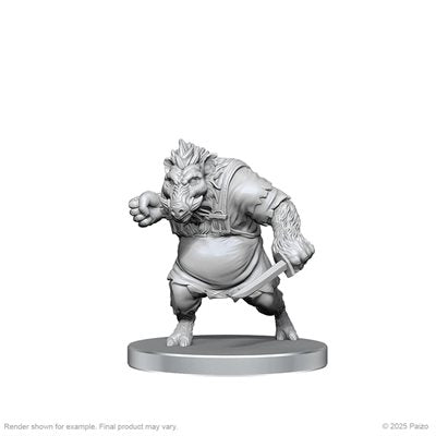 Pathfinder Battles Deep Cuts Unpainted Miniatures: Werewolf & Wereboar (EN)