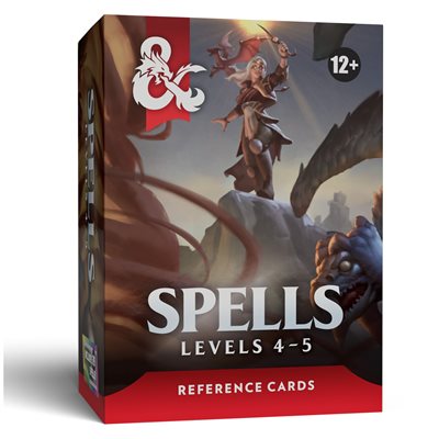Dungeons & Dragons: Reference Cards: Spells - Levels 4-5 (EN) ^ Aug 18 2026