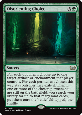 Disorienting Choice [Duskmourn: House of Horror Commander]
