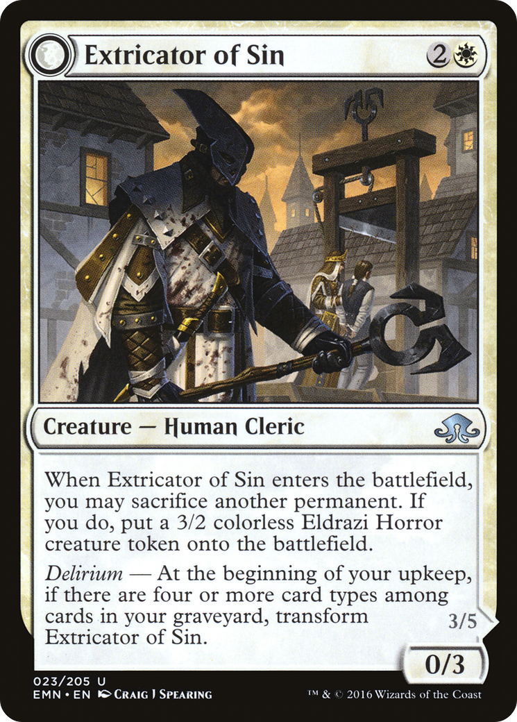 Extricator of Sin // Extricator of Flesh [Eldritch Moon]