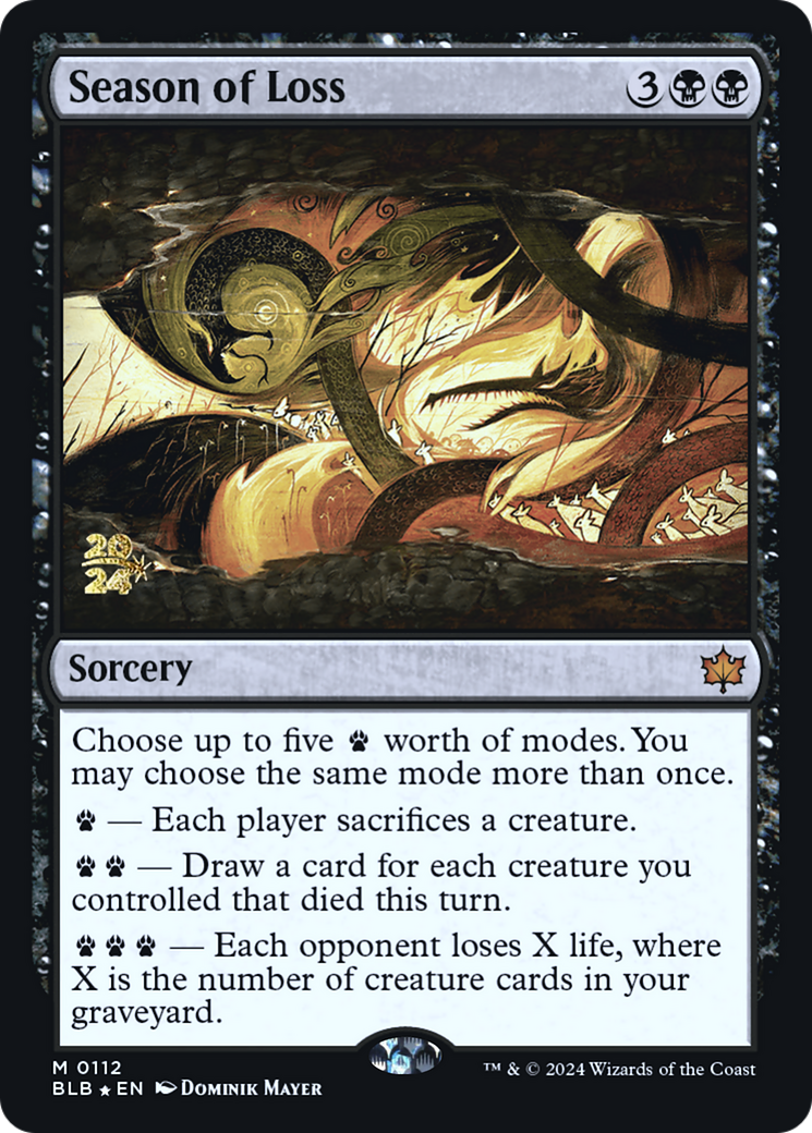 Season of Loss [Bloomburrow Prerelease Promos]