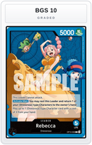 Graded - Rebecca (OP15-039) — BGS 10 graded overlay