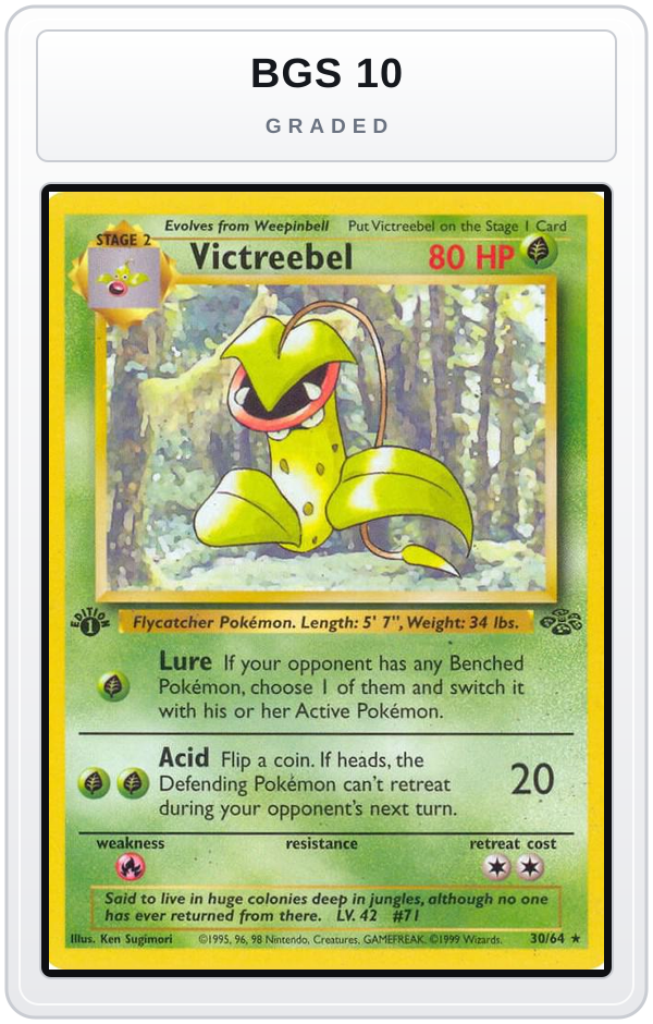 Graded - Victreebel (30) — BGS 10 graded overlay