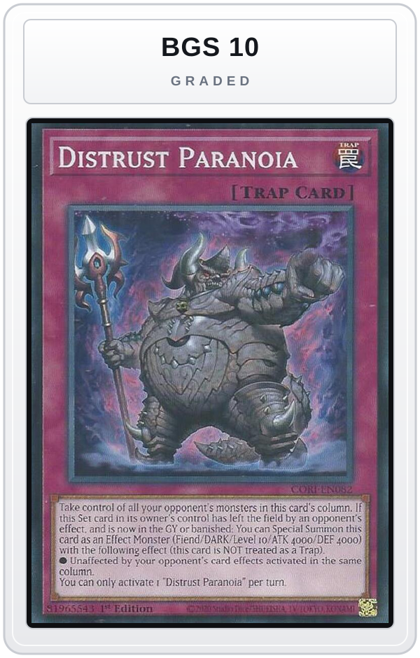 Graded - Distrust Paranoia — BGS 10 graded overlay