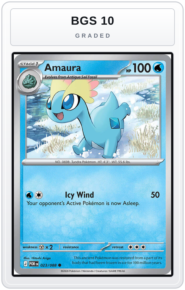 Graded - Amaura — BGS 10 graded overlay
