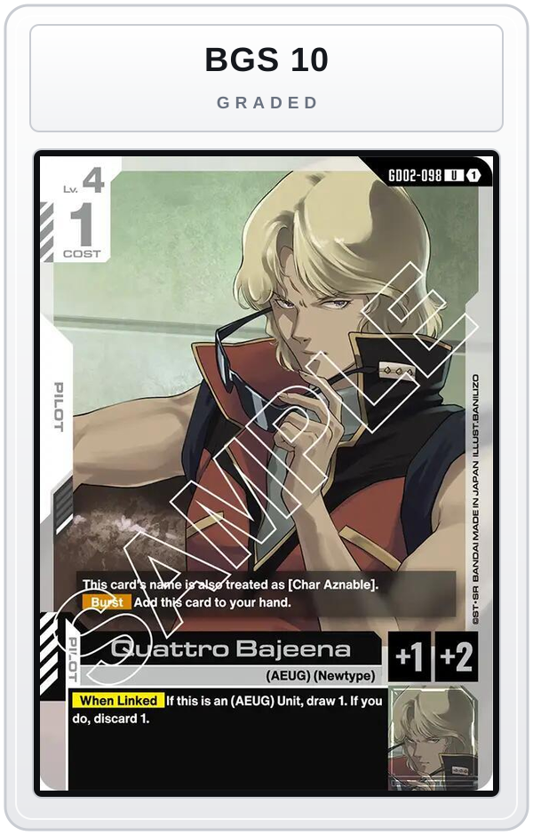 Graded - Quattro Bajeena — BGS 10 graded overlay