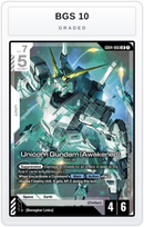Graded - Unicorn Gundam (Awakened) — BGS 10 graded overlay