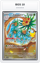 Graded - Alolan Exeggutor - 129/128 — BGS 10 graded overlay