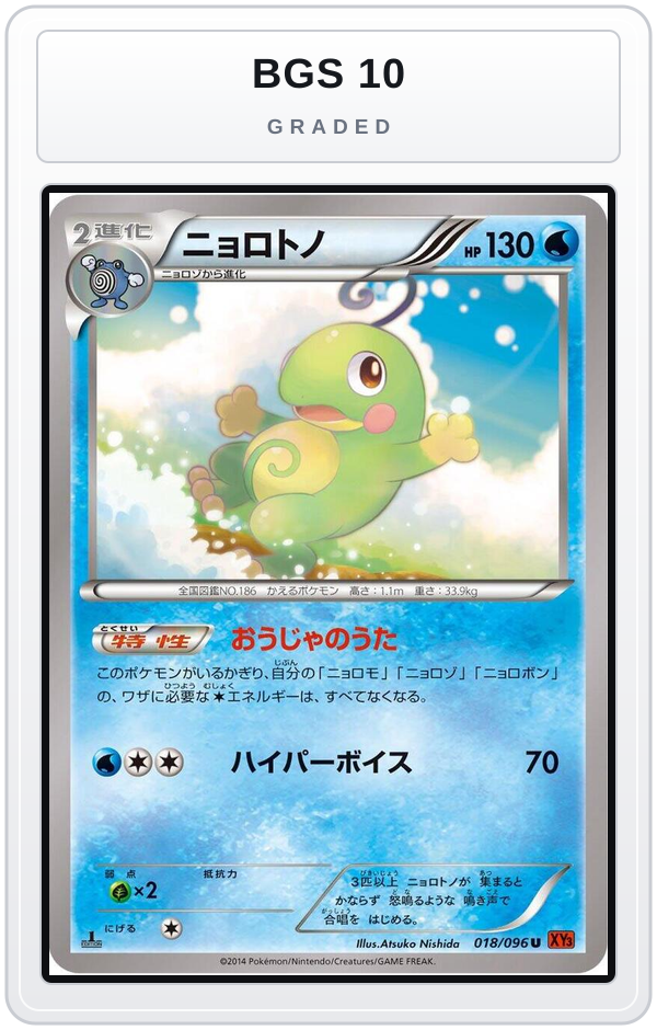Graded - Politoed — BGS 10 graded overlay