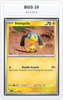 Graded - Helioptile - 052/132 — BGS 10 graded overlay