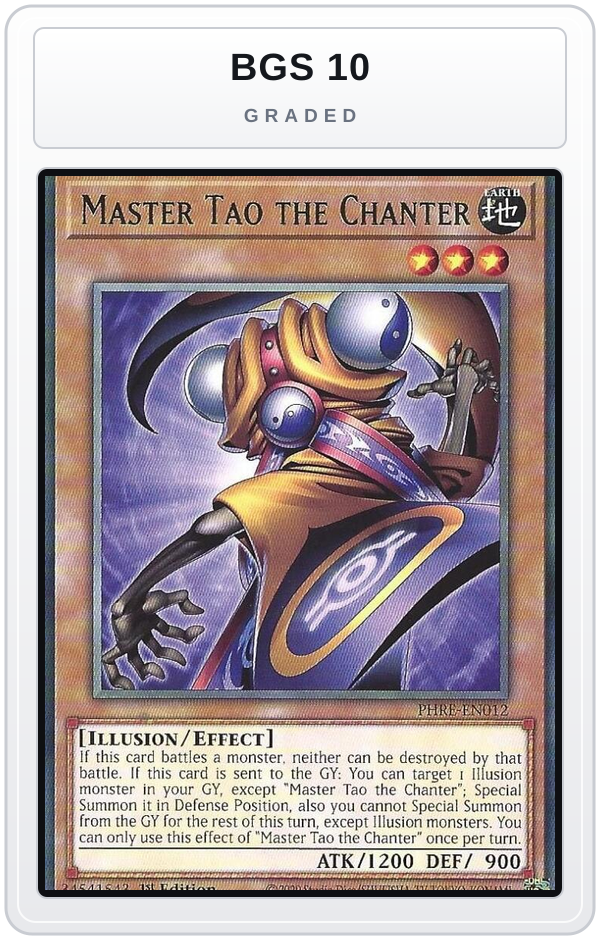 Graded - Master Tao the Chanter — BGS 10 graded overlay