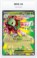 Graded - Mega Meganium ex - 010/217 — BGS 10 graded overlay