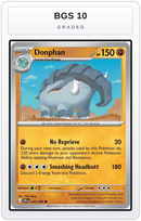 Graded - Donphan — BGS 10 graded overlay
