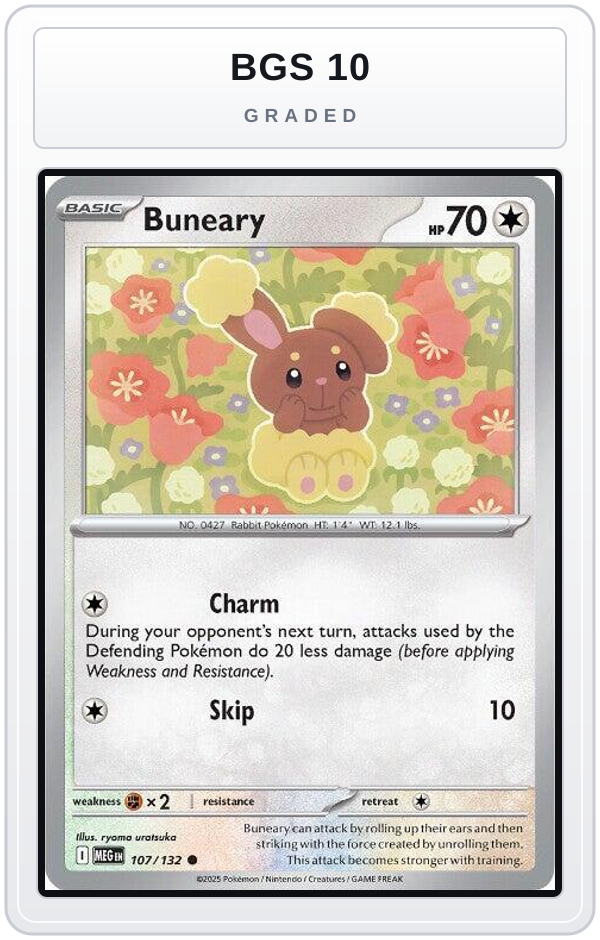 Graded - Buneary — BGS 10 graded overlay
