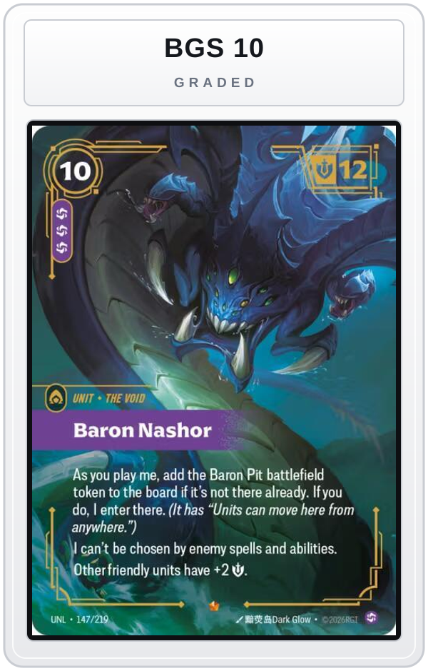 Graded - Baron Nashor — BGS 10 graded overlay