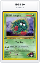 Graded - Erika's Tangela — BGS 10 graded overlay