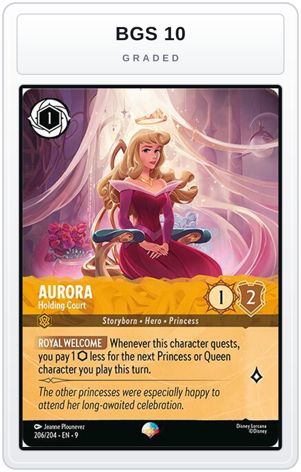 Graded - Aurora - Holding Court (Epic) — BGS 10 graded overlay