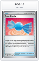 Graded - Rare Candy - 125/132 — BGS 10 graded overlay