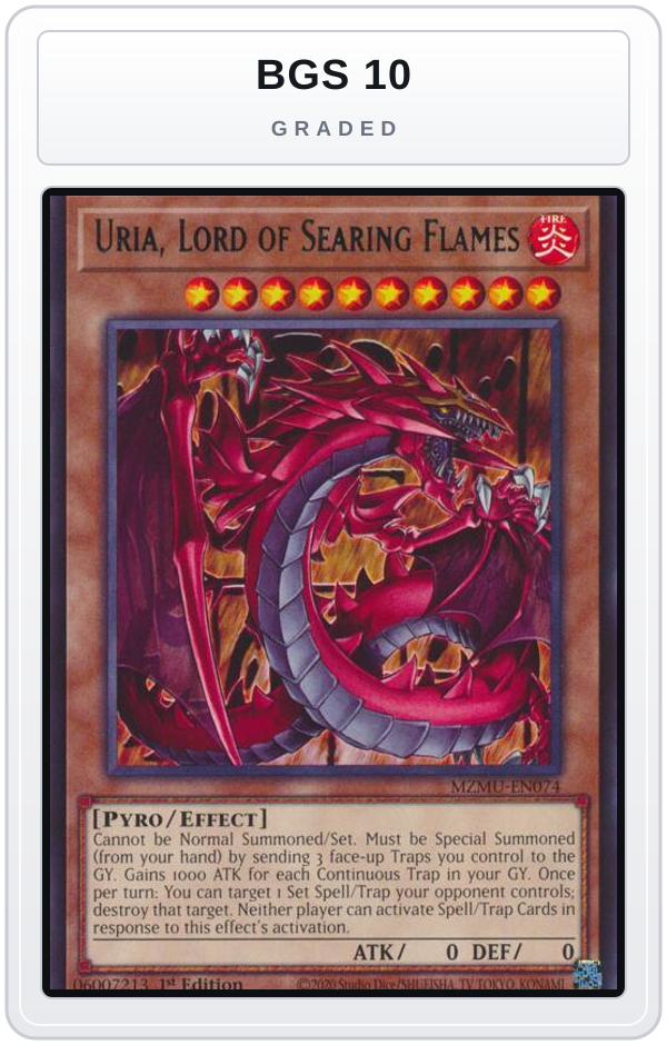 Graded - Uria, Lord of Searing Flames — BGS 10 graded overlay