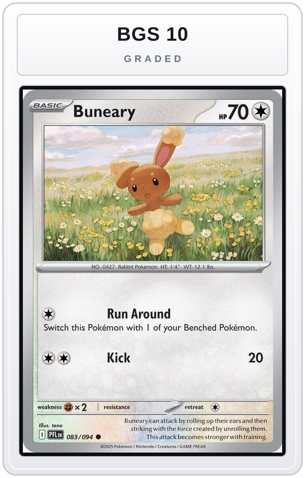 Graded - Buneary — BGS 10 graded overlay