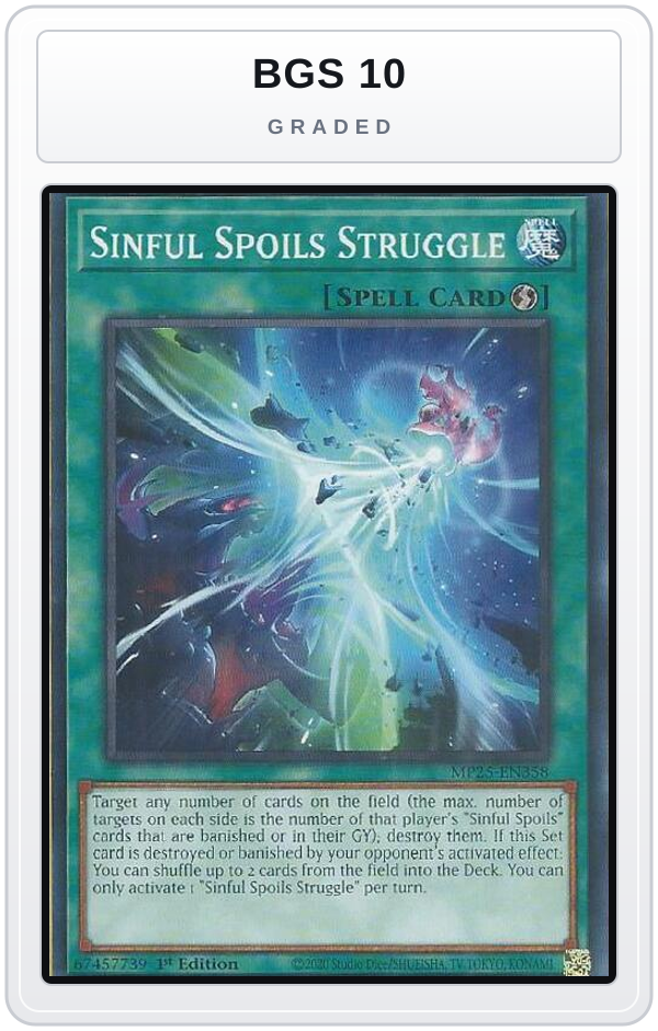 Graded - Sinful Spoils Struggle — BGS 10 graded overlay