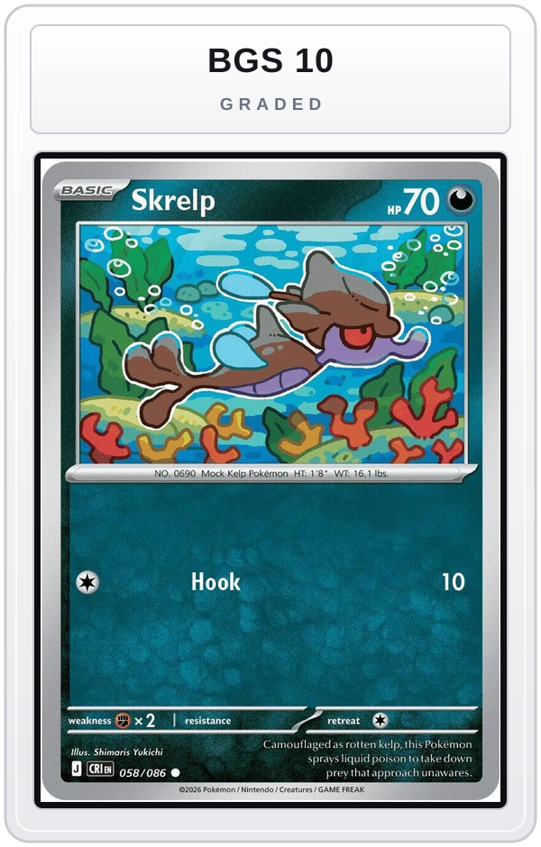 Graded - Skrelp — BGS 10 graded overlay