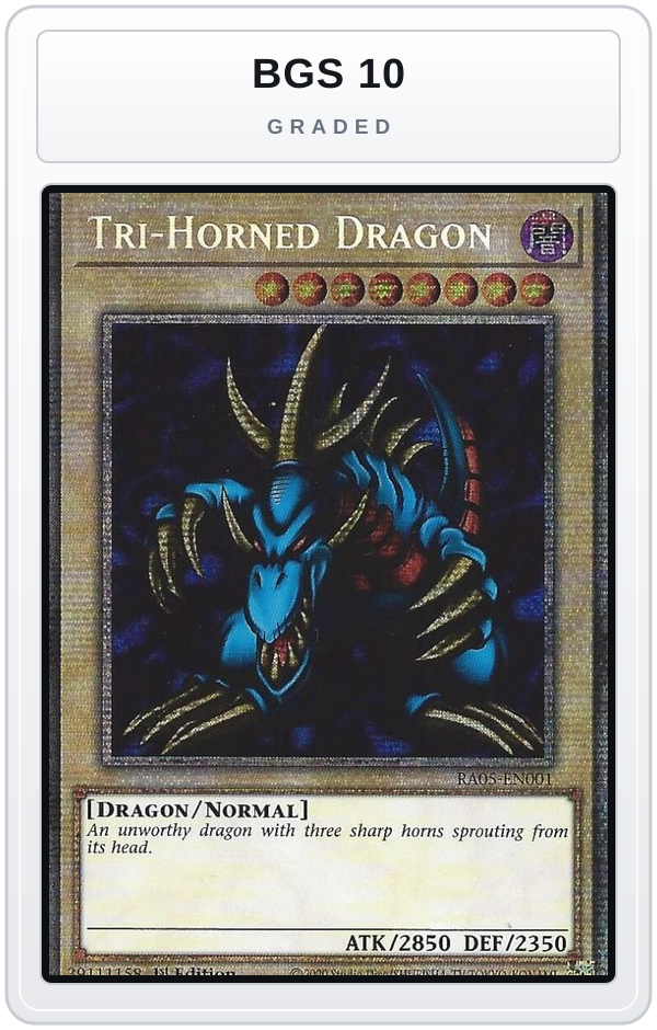 Graded - Tri-Horned Dragon — BGS 10 graded overlay