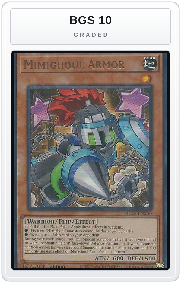 Graded - Mimighoul Armor — BGS 10 graded overlay