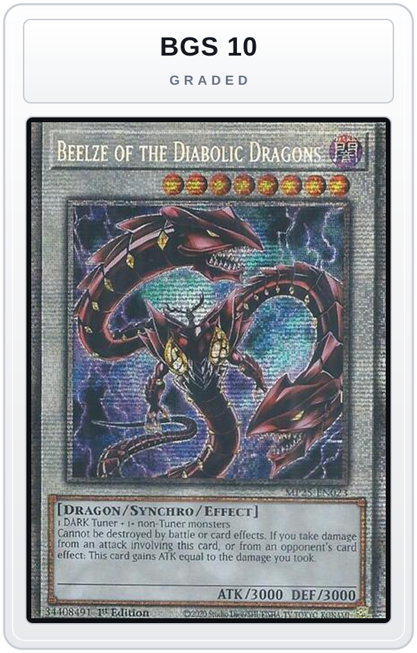Graded - Beelze of the Diabolic Dragons — BGS 10 graded overlay