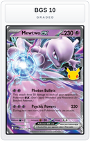 Graded - Mewtwo ex - 064/128 — BGS 10 graded overlay