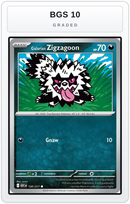 Graded - Galarian Zigzagoon — BGS 10 graded overlay