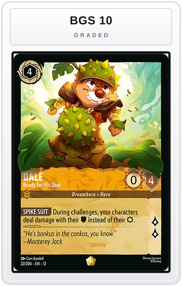 Graded - Dale - Ready for His Shot — BGS 10 graded overlay