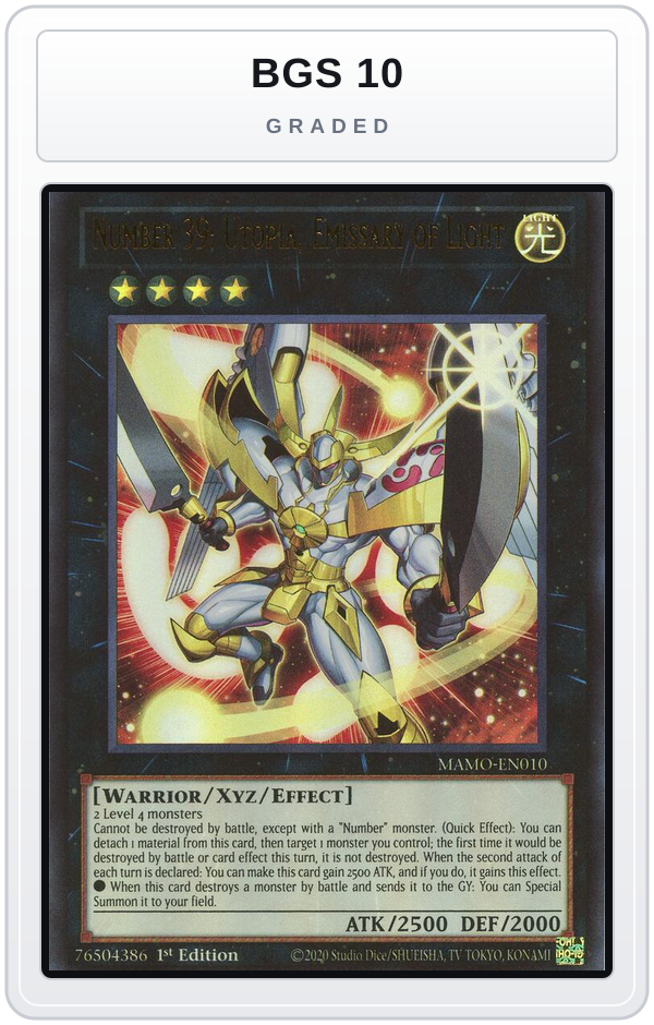 Graded - Number 39: Utopia, Emissary of Light — BGS 10 graded overlay