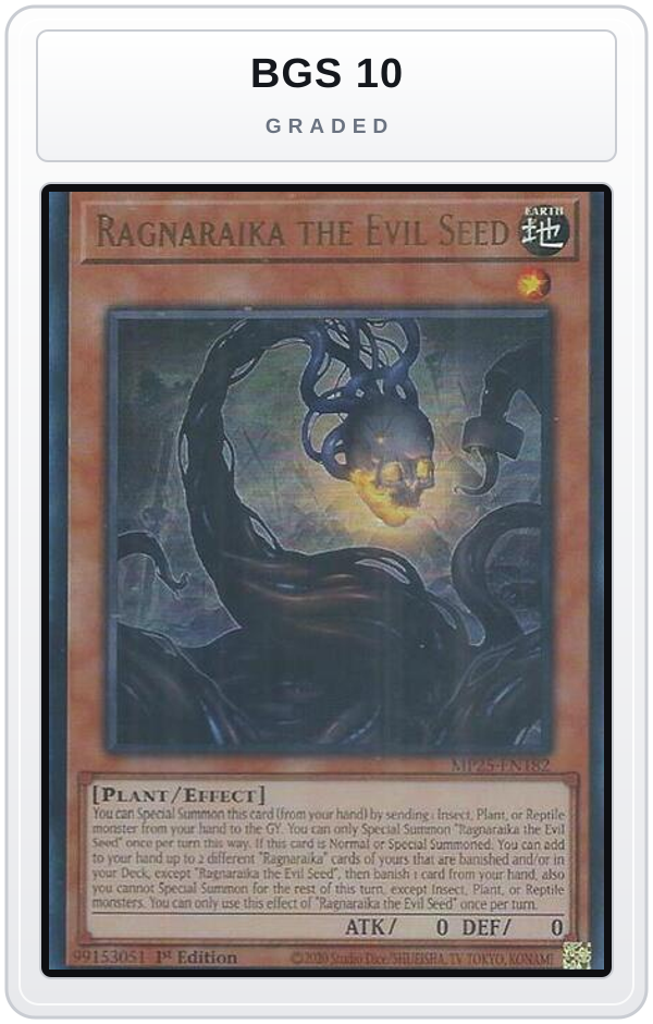 Graded - Ragnaraika the Evil Seed — BGS 10 graded overlay