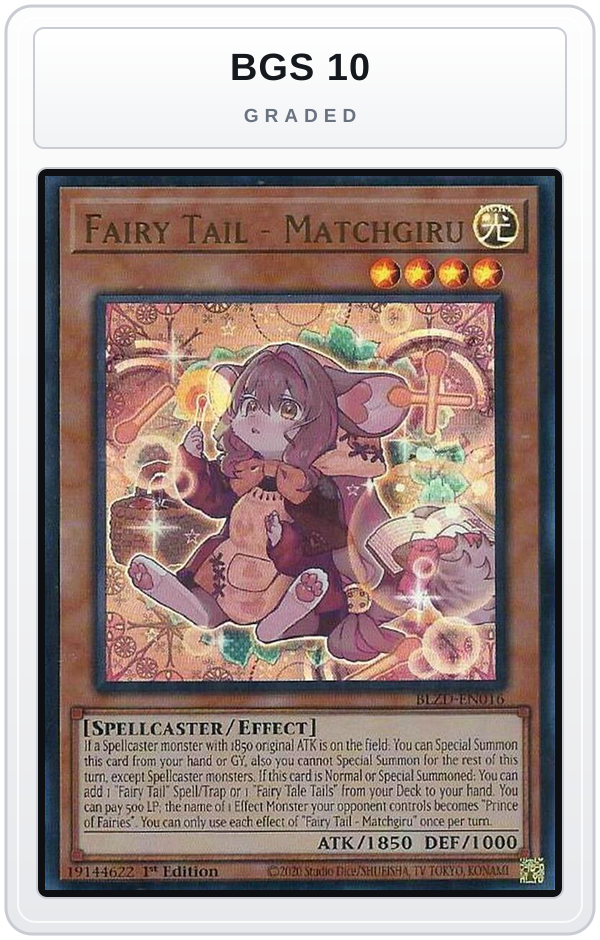 Graded - Fairy Tail - Matchgiru — BGS 10 graded overlay