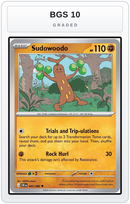 Graded - Sudowoodo — BGS 10 graded overlay