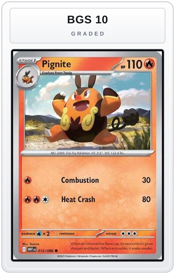 Graded - Pignite — BGS 10 graded overlay
