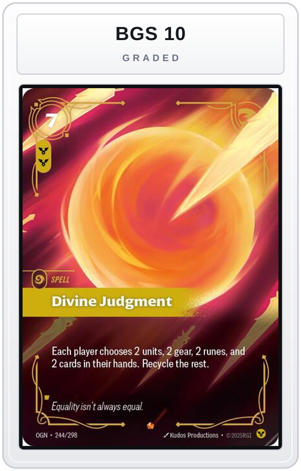 Graded - Divine Judgment — BGS 10 graded overlay