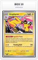 Graded - Ampharos - 029/086 (Non-Holo) — BGS 10 graded overlay