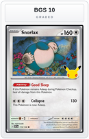 Graded - Snorlax — BGS 10 graded overlay